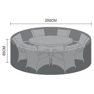 Nova Garden Furniture Black 6 Seat Round Dining Set Cover Nova Garden Furniture Black 6 Seat Round Dining Set Cover