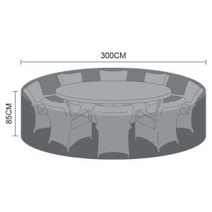 Nova Garden Furniture Black 8 Seat Round Dining Set Cover Nova Garden Furniture Black 8 Seat Round Dining Set Cover