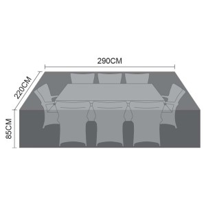 Nova Garden Furniture Black 8 Seat Rectangular Dining Set Cover Nova Garden Furniture Black 8 Seat Rectangular Dining Set Cover