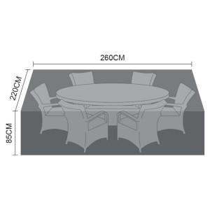 Nova Garden Furniture Black 6 Seat Oval Dining Set Cover Nova Garden Furniture Black 6 Seat Oval Dining Set Cover