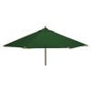 Nova Garden Furniture Dominica Deluxe Green 3m Round Wooden Parasol