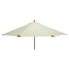 Nova Garden Furniture Dominica Deluxe Natural 3m Round Wooden Parasol