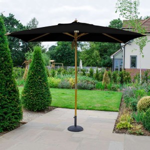 Nova Garden Furniture Dominica Deluxe Black 3m x 2m Rectangular Wooden Parasol Nova Garden Furniture Dominica Deluxe Black 3m x 2m Rectangular Wooden Parasol