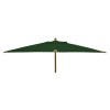 Nova Garden Furniture Dominica Deluxe Green 3m x 2m Rectangular Wooden Parasol