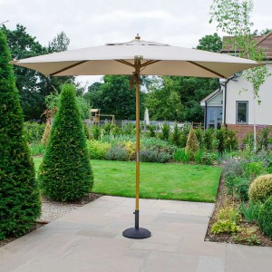 Nova Garden Furniture Dominica Deluxe Natural 3m x 2m Rectangular Wooden Parasol Nova Garden Furniture Dominica Deluxe Natural 3m x 2m Rectangular Wooden Parasol