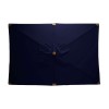 Nova Garden Furniture Dominica Deluxe Navy 3m x 2m Rectangular Wooden Parasol