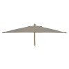 Nova Garden Furniture Dominica Deluxe Taupe 3m x 2m Rectangular Wooden Parasol