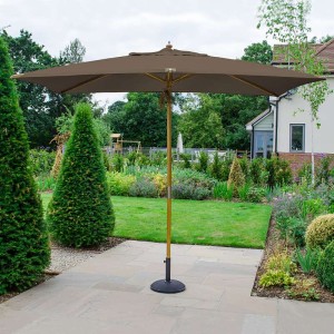 Nova Garden Furniture Dominica Deluxe Taupe 3m x 2m Rectangular Wooden Parasol Nova Garden Furniture Dominica Deluxe Taupe 3m x 2m Rectangular Wooden Parasol