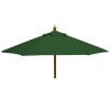 Nova Garden Furniture Dominica Green 2.5m Round Wooden Parasol