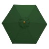 Nova Garden Furniture Dominica Green 2.5m Round Wooden Parasol