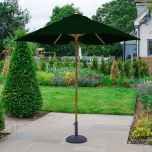 Nova Garden Furniture Dominica Green 2.5m Round Wooden Parasol Nova Garden Furniture Dominica Green 2.5m Round Wooden Parasol