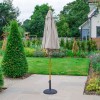 Nova Garden Furniture Dominica Natural 2.5m Round Wooden Parasol