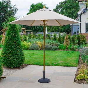 Nova Garden Furniture Dominica Natural 2.5m Round Wooden Parasol Nova Garden Furniture Dominica Natural 2.5m Round Wooden Parasol
