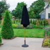 Nova Garden Furniture Dominica Navy 2.5m Round Wooden Parasol