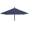 Nova Garden Furniture Dominica Navy 2.5m Round Wooden Parasol