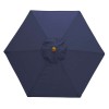 Nova Garden Furniture Dominica Navy 2.5m Round Wooden Parasol