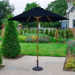Nova Garden Furniture Dominica Navy 2.5m Round Wooden Parasol Nova Garden Furniture Dominica Navy 2.5m Round Wooden Parasol