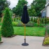 Nova Garden Furniture Dominica Navy 2m Round Wooden Parasol