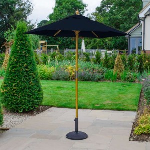 Nova Garden Furniture Dominica Navy 2m Round Wooden Parasol