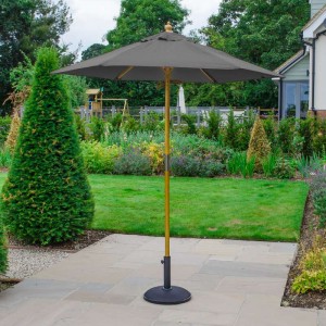 Nova Garden Furniture Dominica Grey 2m Round Wooden Parasol Nova Garden Furniture Dominica Grey 2m Round Wooden Parasol