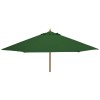 Nova Garden Furniture Dominica Green 3m Round Wooden Parasol