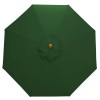 Nova Garden Furniture Dominica Green 3m Round Wooden Parasol