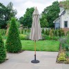 Nova Garden Furniture Dominica Natural 3m Round Wooden Parasol