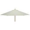 Nova Garden Furniture Dominica Natural 3m Round Wooden Parasol