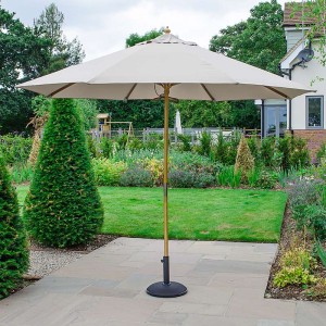 Nova Garden Furniture Dominica Natural 3m Round Wooden Parasol Nova Garden Furniture Dominica Natural 3m Round Wooden Parasol