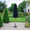 Nova Garden Furniture Dominica Navy 3m Round Wooden Parasol