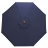 Nova Garden Furniture Dominica Navy 3m Round Wooden Parasol