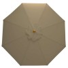 Nova Garden Furniture Dominica Taupe 3m Round Wooden Parasol