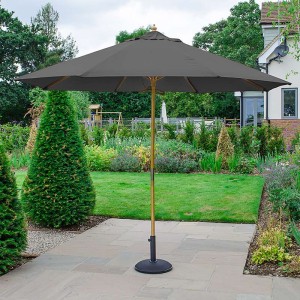Nova Garden Furniture Dominica Grey 3m Round Wooden Parasol Nova Garden Furniture Dominica Grey 3m Round Wooden Parasol