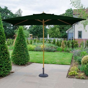 Nova Garden Furniture Dominica Green 3m x 2m Rectangular Wooden Parasol