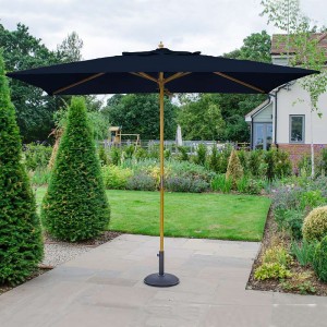 Nova Garden Furniture Dominica Navy 3m x 2m Rectangular Wooden Parasol
