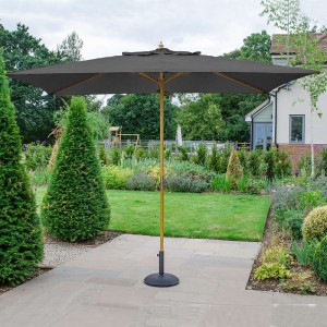 Nova Garden Furniture Dominica Grey 3m x 2m Rectangular Wooden Parasol Nova Garden Furniture Dominica Grey 3m x 2m Rectangular Wooden Parasol