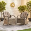 Nova Garden Furniture Leeanna Willow Rattan 8 Seat Oval Dining Set