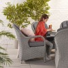 Nova Garden Furniture Leeanna White Wash Rattan 8 Seat Oval Dining Set