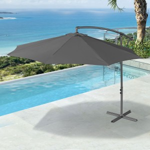 Nova Garden Furniture Barbados Grey 3m Round Cantilever Parasol Nova Garden Furniture Barbados Grey 3m Round Cantilever Parasol