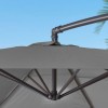 Nova Garden Furniture Barbados Grey 3m Round Cantilever Parasol