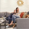 Nova Outdoor Fabric Light Grey Bliss Aluminium Corner Sofa Set with Coffee Table