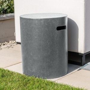 Nova Garden Furniture Light Grey Round Gas Tank Holder