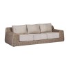 Nova Garden Furniture Luxor Willow Rattan 3 Seater Sofa