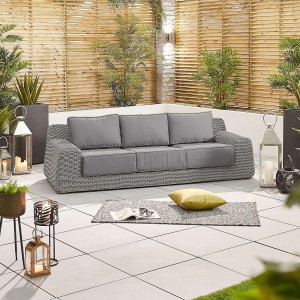 Nova Garden Furniture Luxor White Wash Rattan 3 Seater Sofa Nova Garden Furniture Luxor White Wash Rattan 3 Seater Sofa