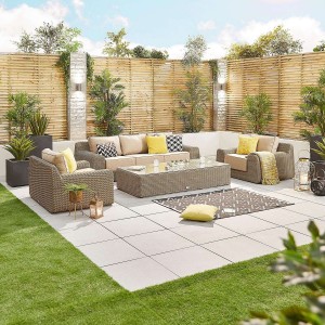 Nova Garden Furniture Luxor Willow Rattan 3 Seater Sofa Set Nova Garden Furniture Luxor Willow Rattan 3 Seater Sofa Set