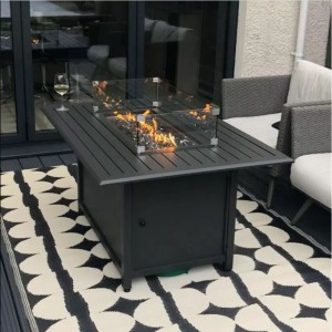 Nova Garden Furniture Milano Mercury Rectangular Aluminium Fire Pit Table Nova Garden Furniture Milano Mercury Rectangular Aluminium Fire Pit Table