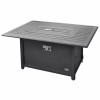 Nova Garden Furniture Milano Mercury Rectangular Aluminium Fire Pit Table