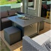 Nova Garden Furniture Milano Mercury Square Aluminium Fire Pit Table