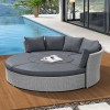 Nova Garden Windsor White Wash Rattan Sofa Daybed with Rising Table