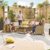 Nova Garden Furniture Thalia Willow Rattan 2 Seater Sofa Set